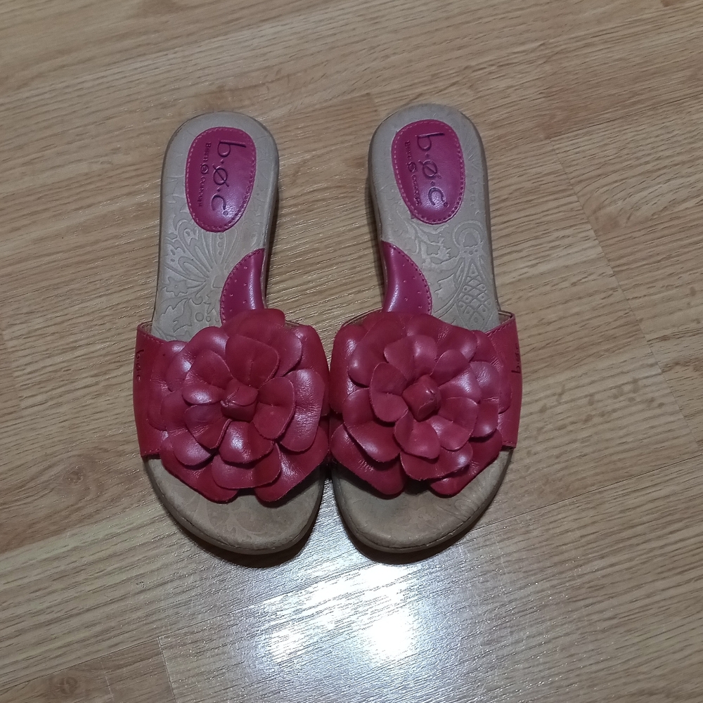 BOC by Born Sandals. Pink leather. Size 6. GUC.